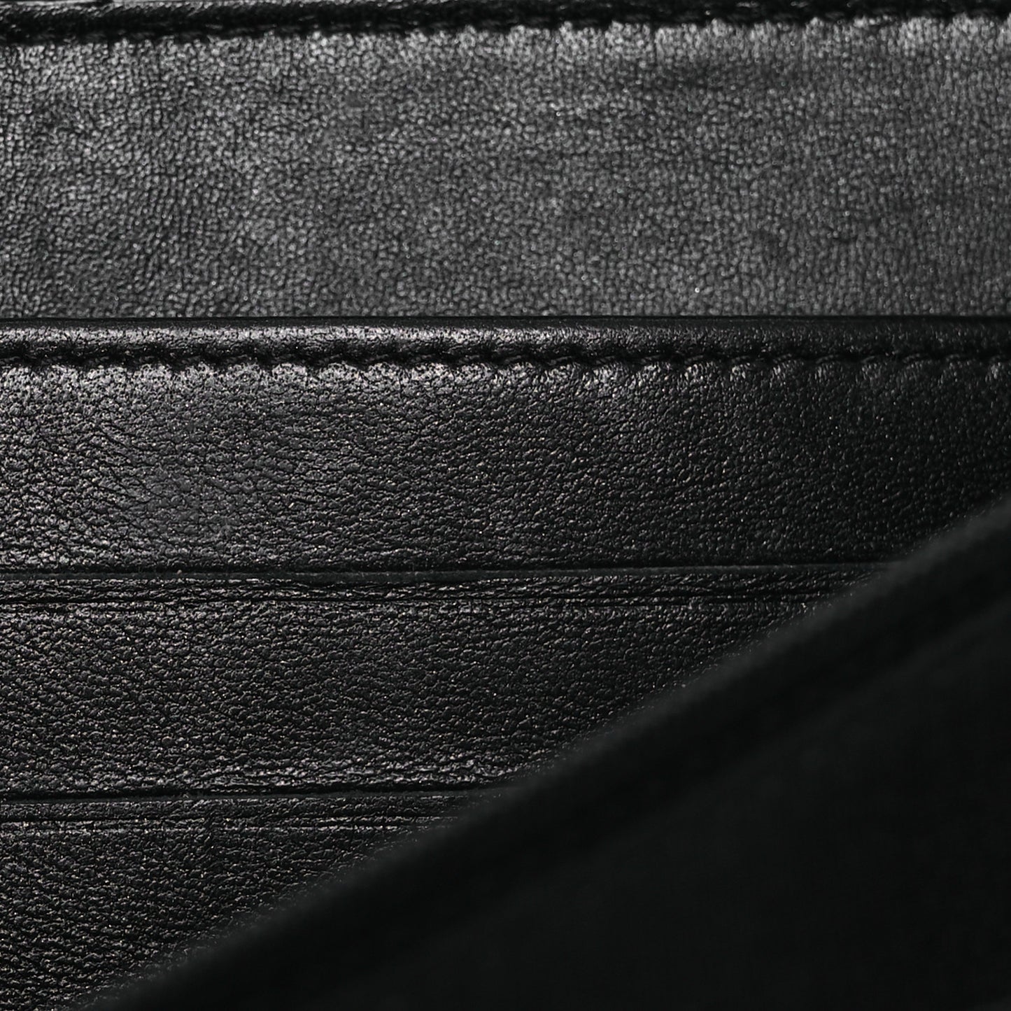 Patent Calfskin Quilted Boy L-Gusset Zip Wallet Black