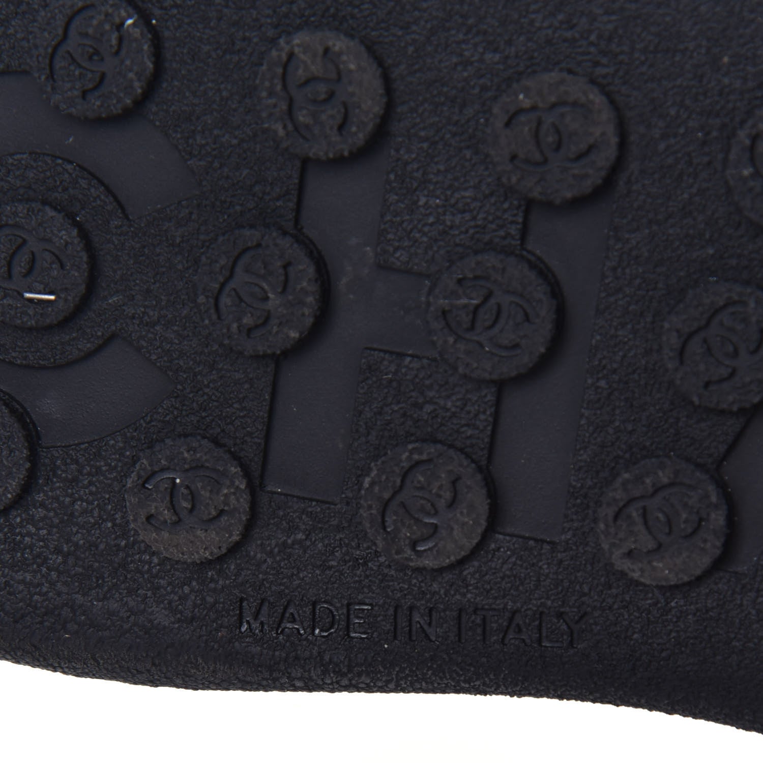 Chanel Calfskin Mesh Lycra Womens Logo Sneakers 36.5 Black 9 of 9
