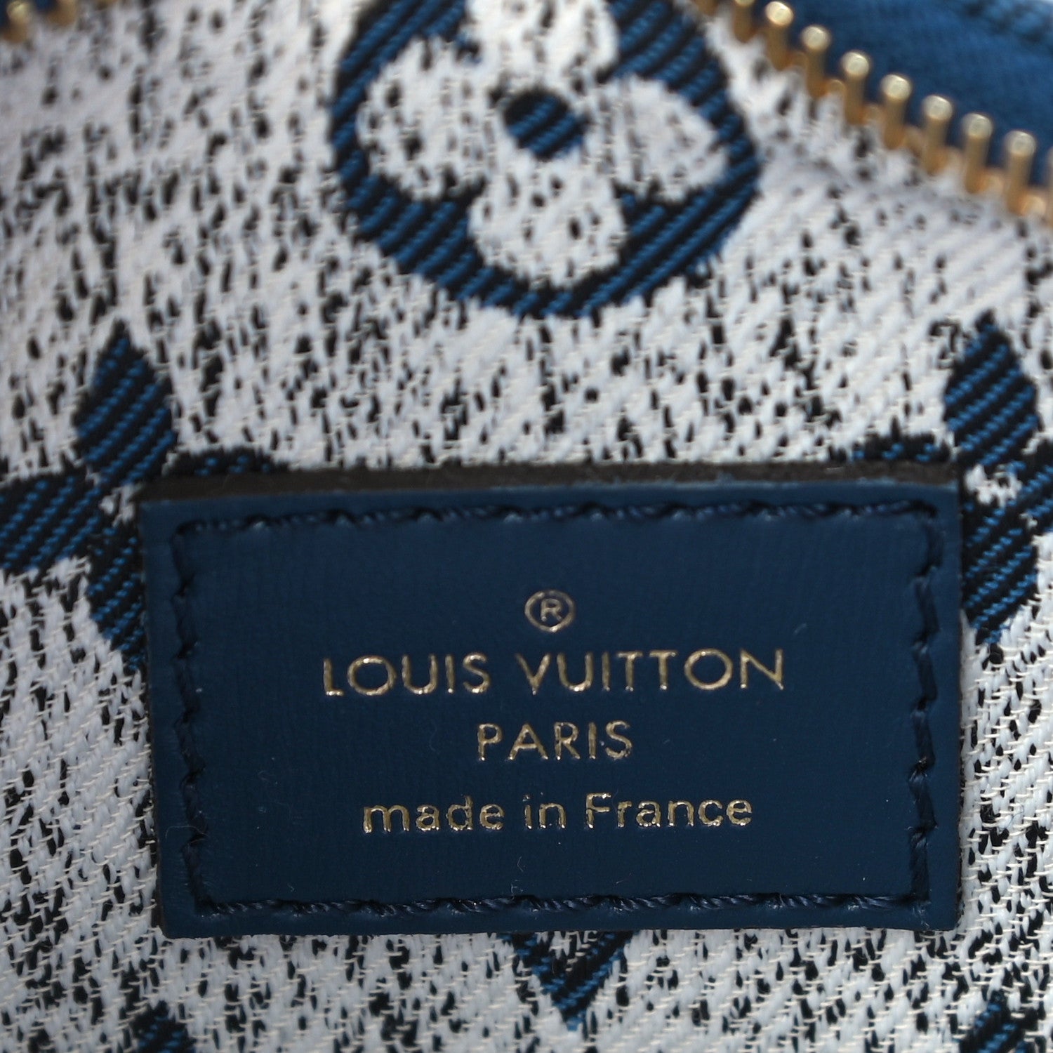 Louis Vuitton Monogram Jacquard Denim Loop Bleu 6 of 9