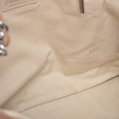 Chanel Calfskin Large Expandable Flap Bag Dark Beige 12 of 14