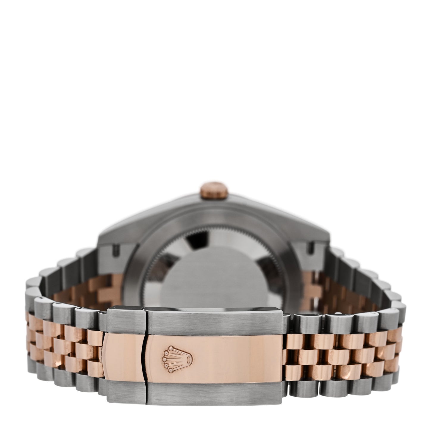 Stainless Steel 18K Everose Gold 41mm Oyster Perpetual Wimbledon Datejust Watch Slate 126331