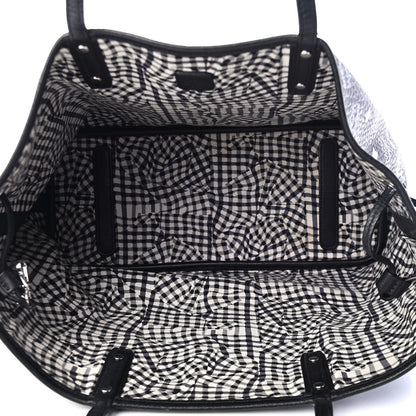 MCM Visetos Medium Anya Zip Top Shopper Tote Black 4 of 8
