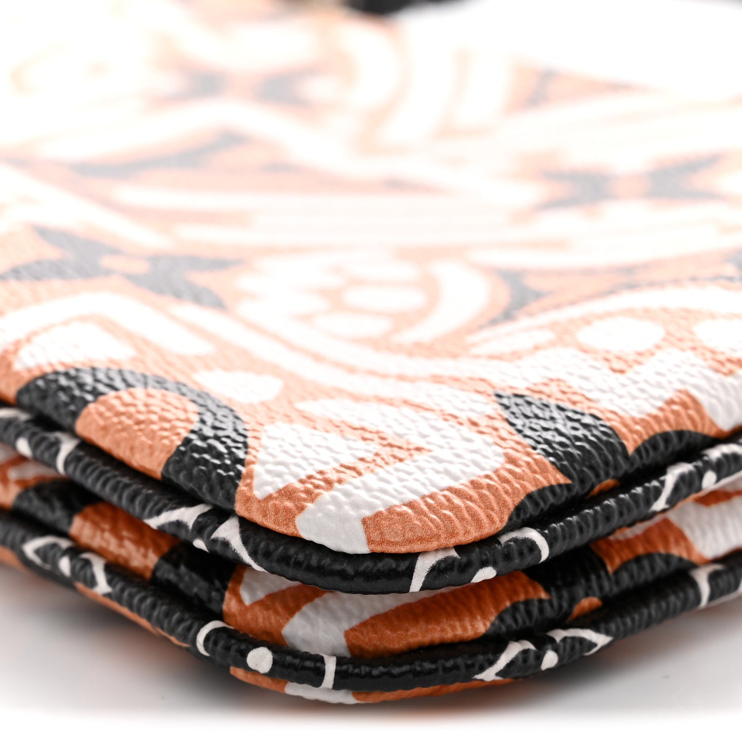 Monogram Giant Crafty Double Zip Pochette Creme Caramel