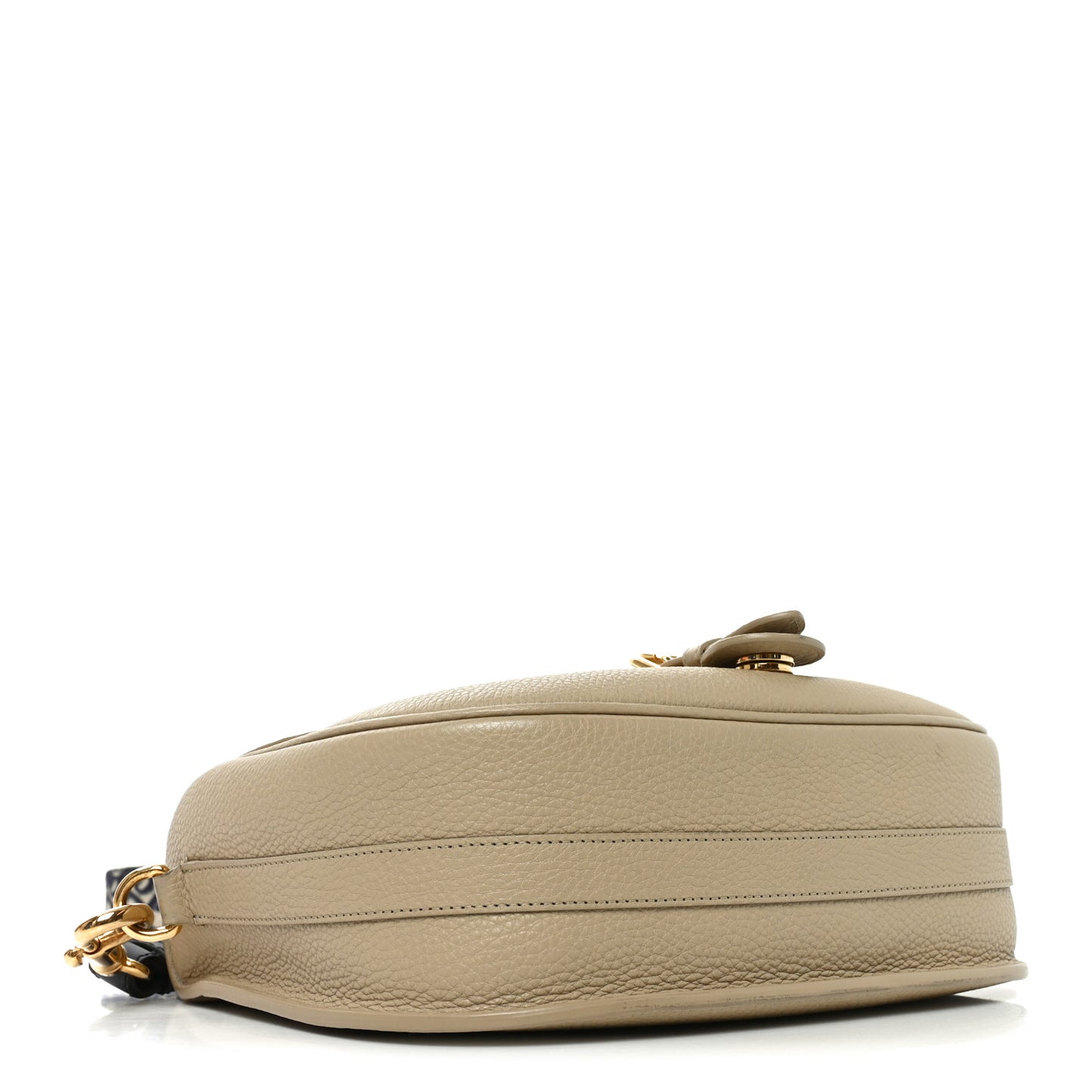 Grained Calfskin Large Bobby Flap Beige