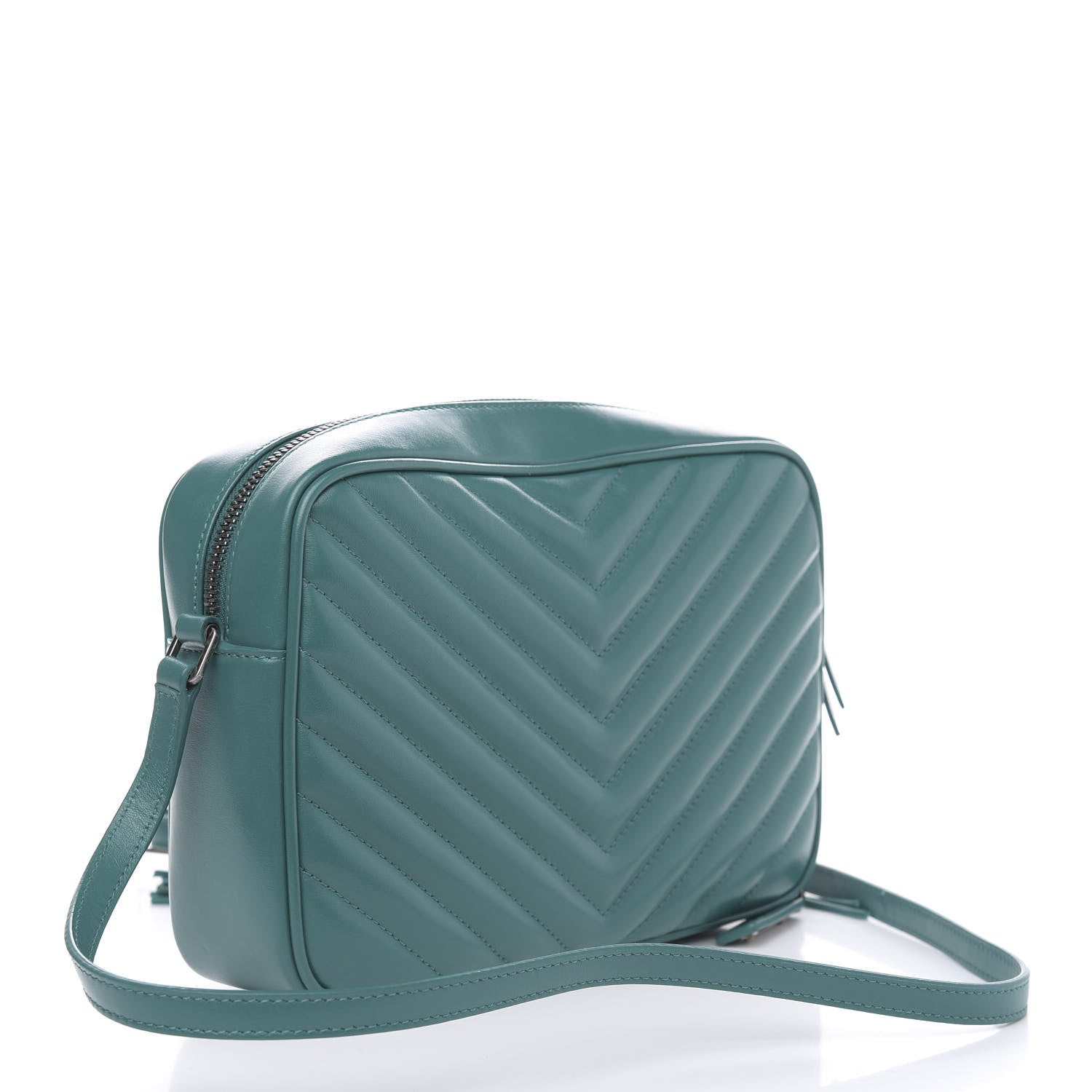 Saint Laurent Calfskin Matelasse Monogram Lou Camera Bag Brilliant Grass 3 of 10