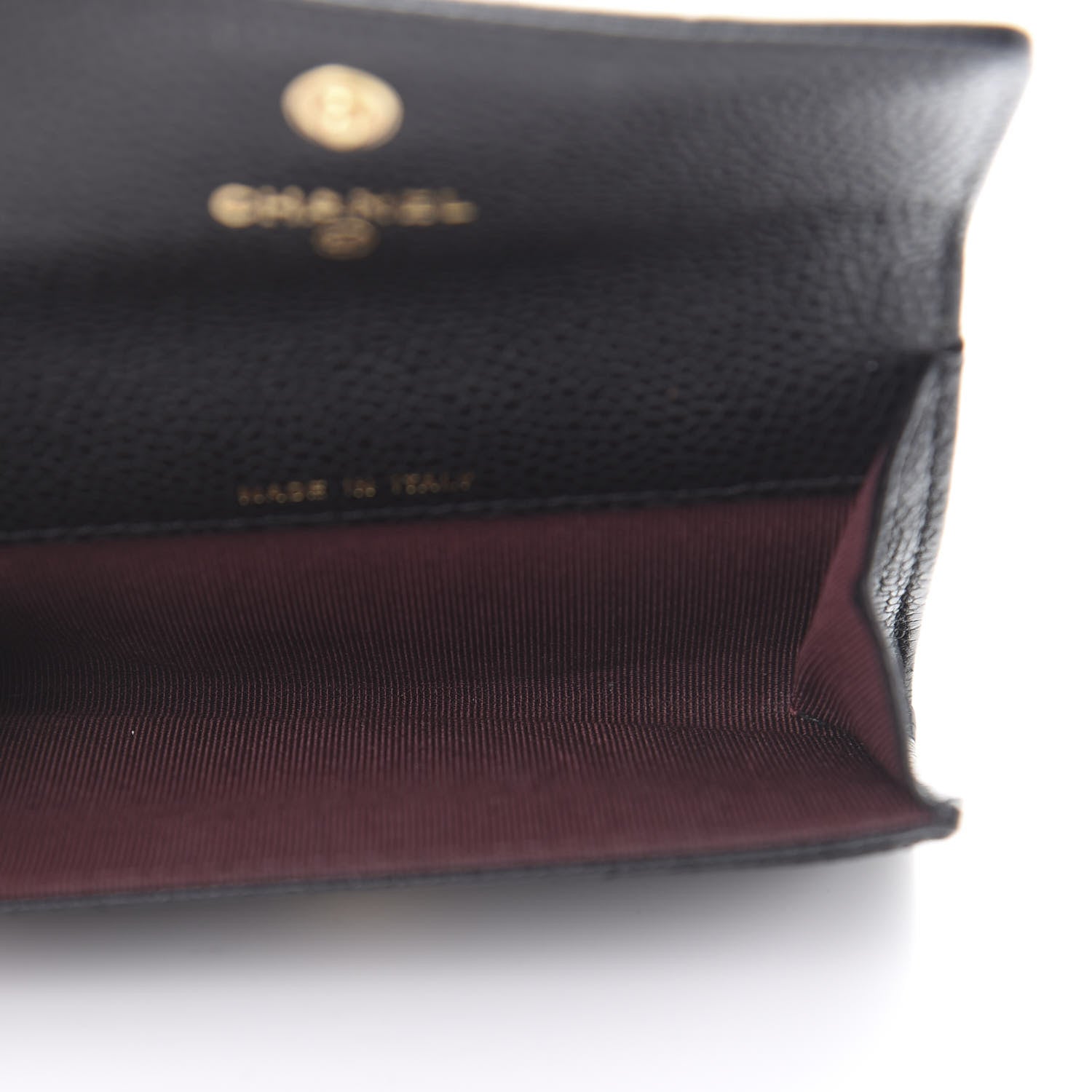 Chanel Caviar Quilted Flap Card Holder Black 5 of 9