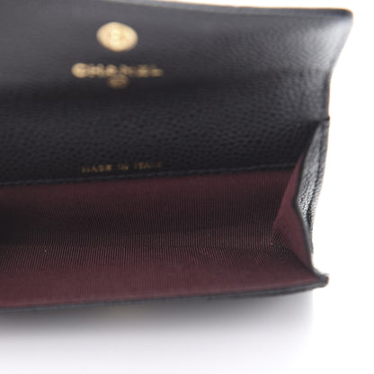 Chanel Caviar Quilted Flap Card Holder Black 5 of 9