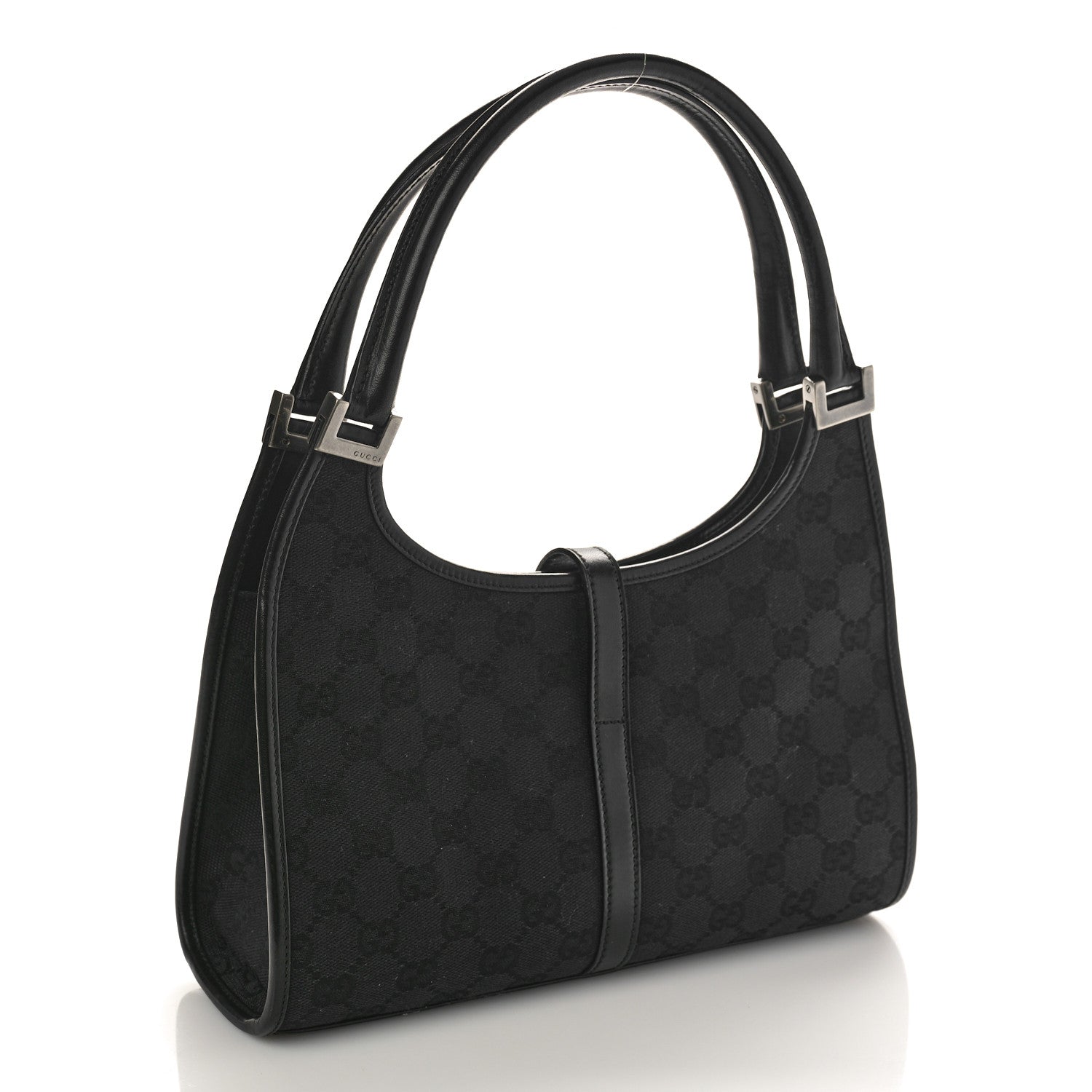 Gucci Monogram Small Bardot Black 3 of 9
