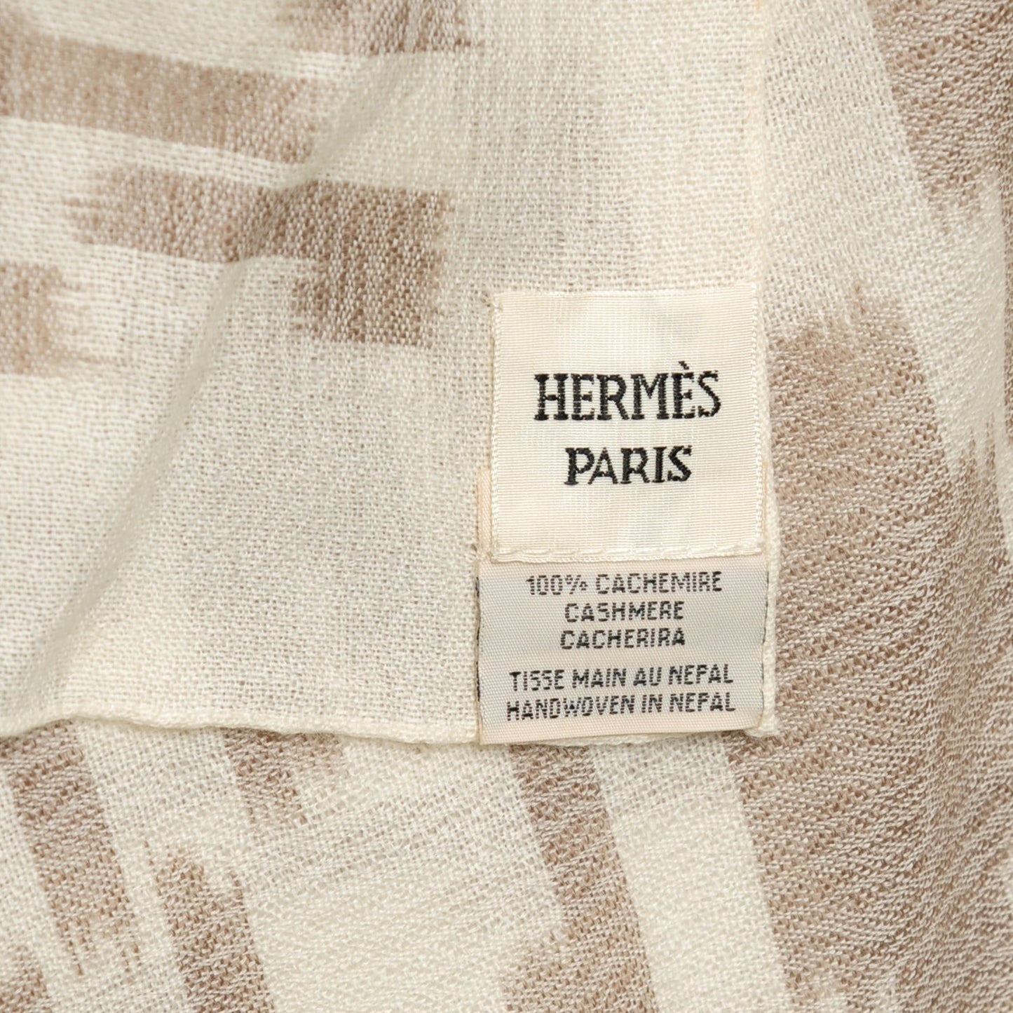 Cashmere Dip Dyed Altai H'Bloc Blanket Natural