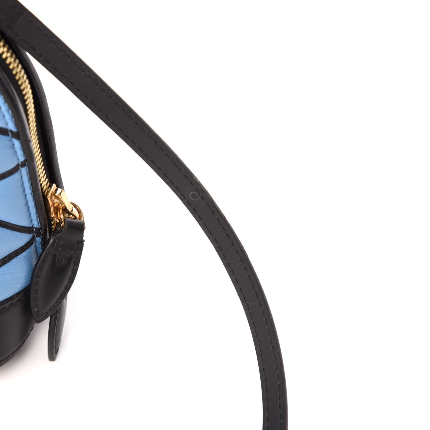 Lambskin Malletage Alma BB Bleuet