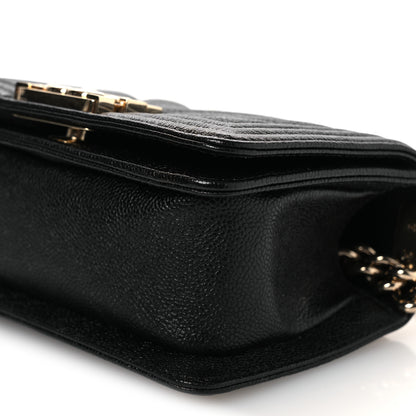 Chanel Caviar Chevron Quilted Mini Boy Flap Black Black 10 of 11