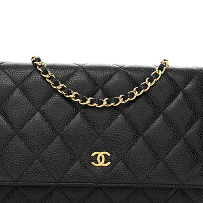 Chanel Caviar Quilted Wallet on Chain WOC Black 5 of 11