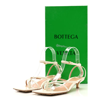 Bottega Veneta Lambskin Stretch Multi Strap 35mm Sandals 37.5 White 17 of 17