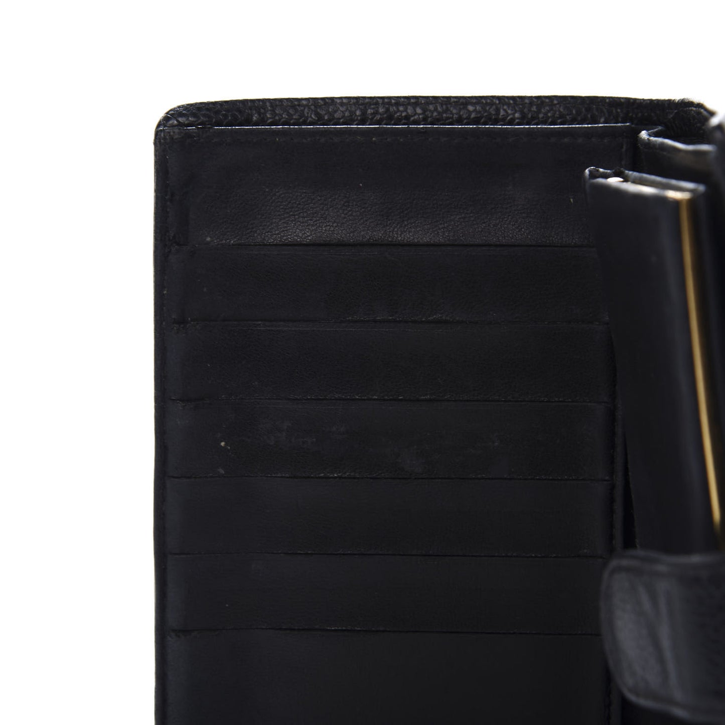 Caviar Timeless CC French Wallet Black