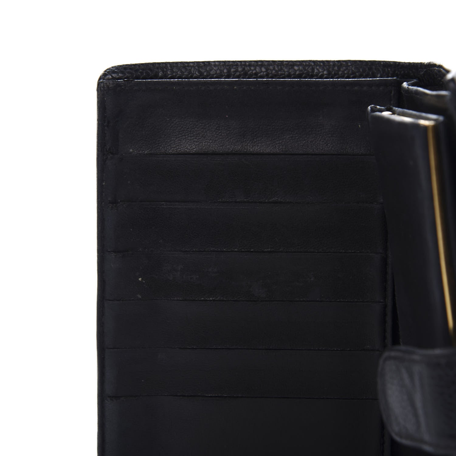 Chanel Caviar Timeless CC French Wallet Black 9 of 13
