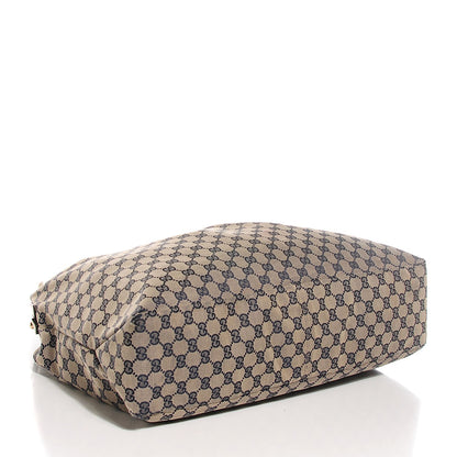 Gucci Monogram Large Horsebit Chain Hobo Navy 4 of 7