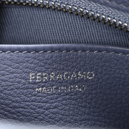 Salvatore Ferragamo Hammered Calfskin Star Pouch Crossbody Bag Graphite 6 of 9