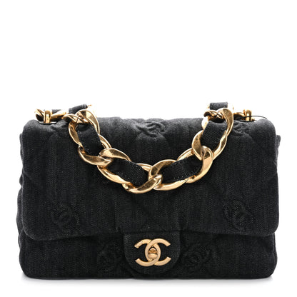 Chanel Denim Quilted Medium Funky Town Flap Black 1 of 10
