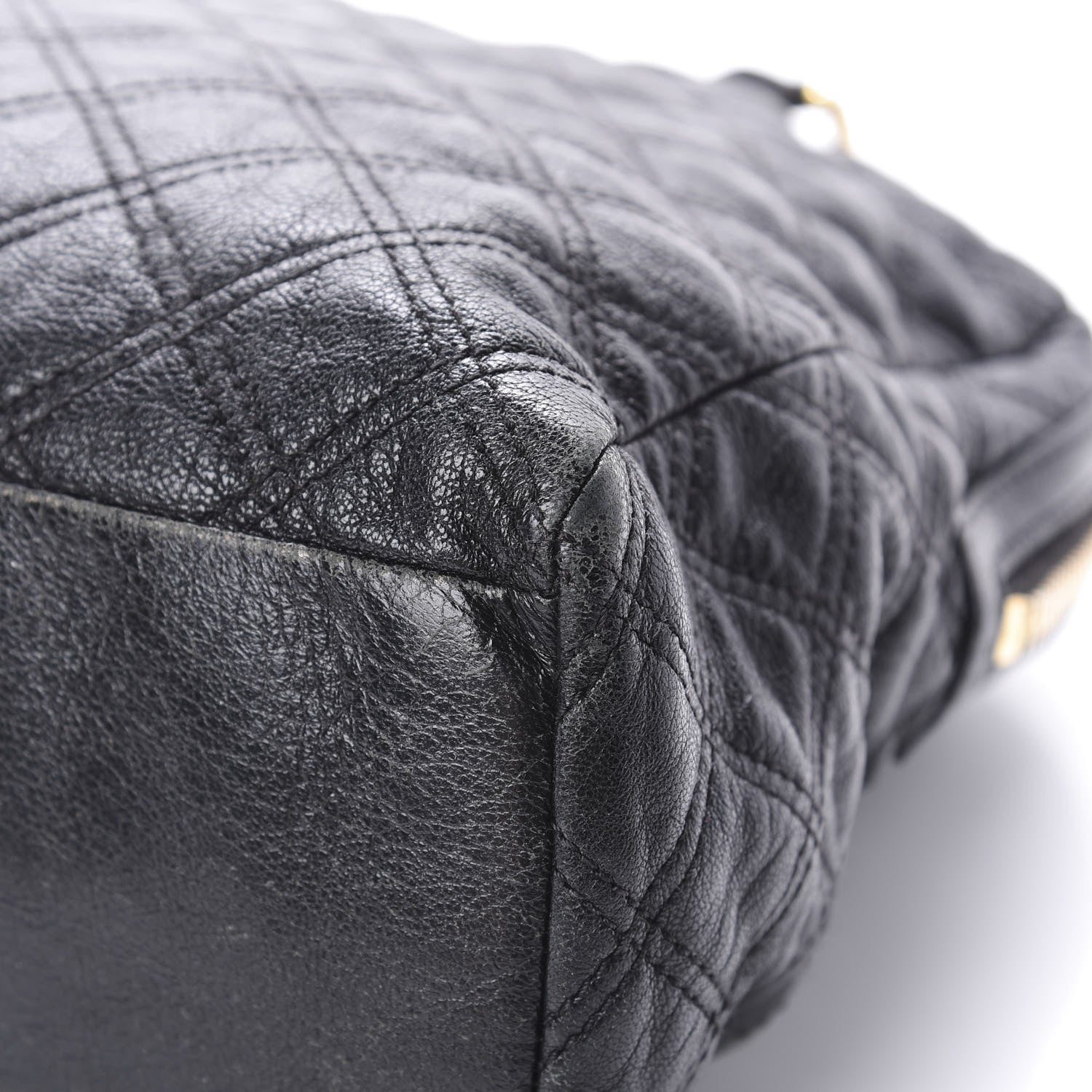 Marc Jacobs Lacquered Goatskin Quilted Karlie Satchel Black 11 of 16
