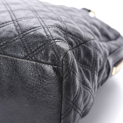 Marc Jacobs Lacquered Goatskin Quilted Karlie Satchel Black 11 of 16