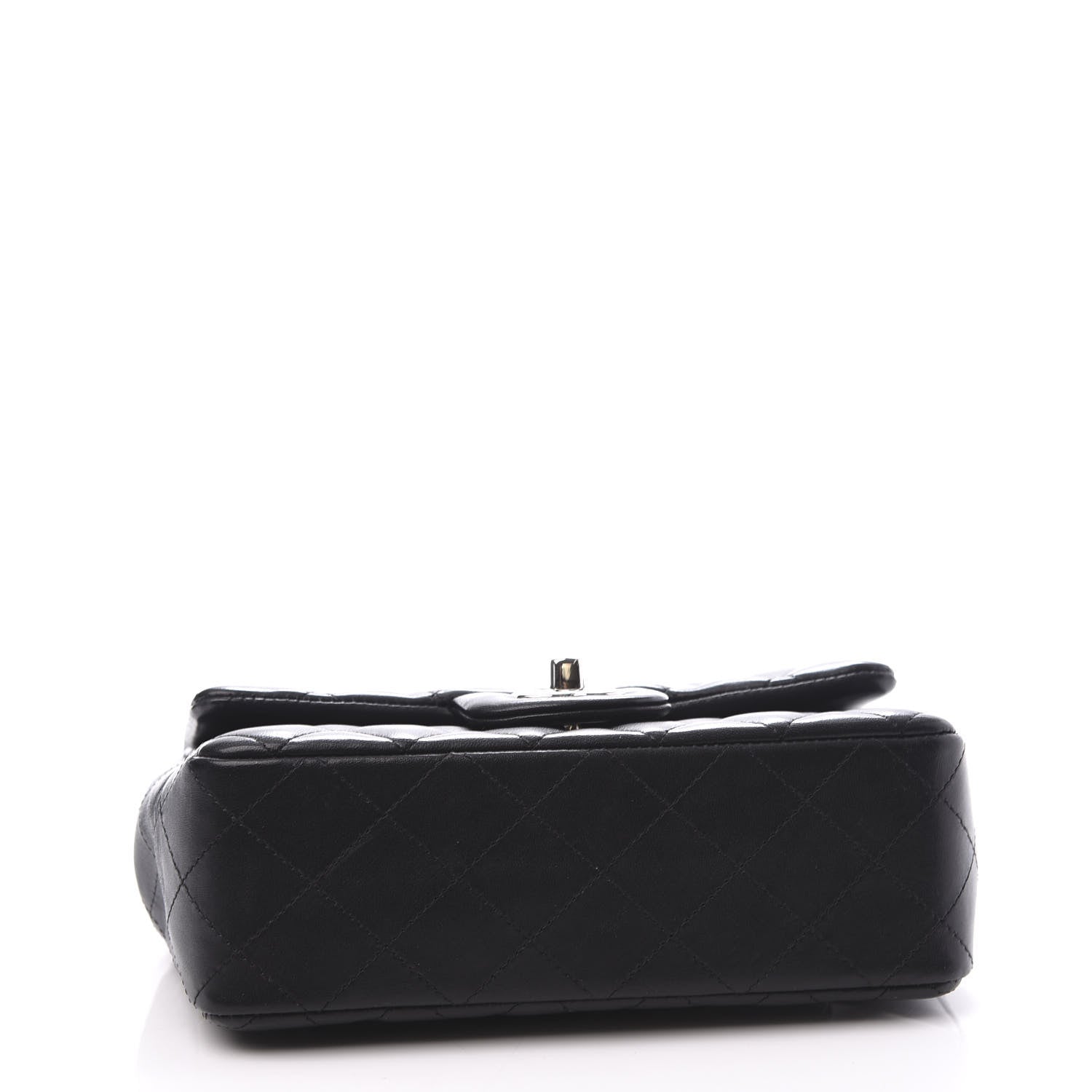 Chanel Lambskin Quilted Mini Rectangular Flap Black 3 of 10