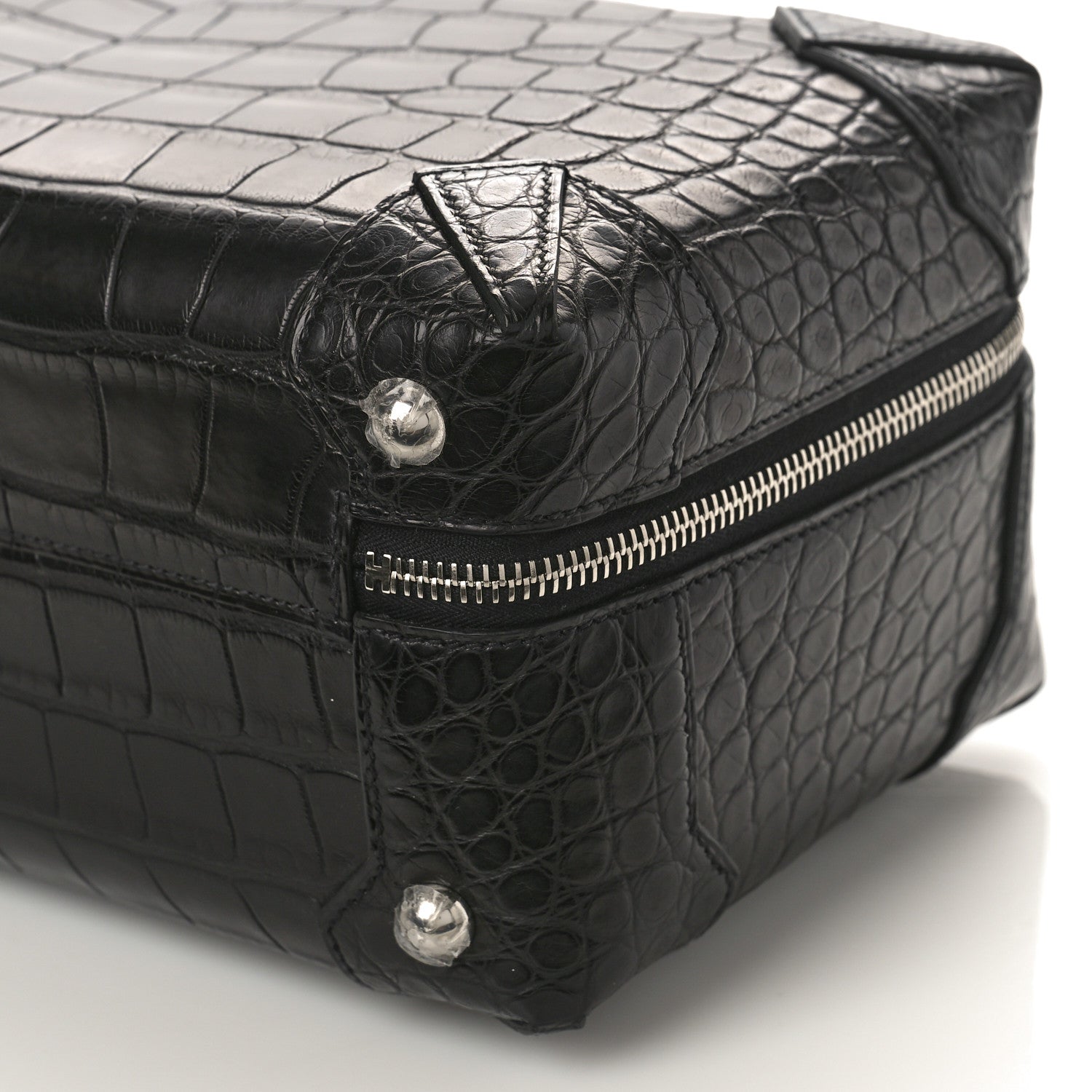 Hermes Matte Crocodile Maxibox 29 Black 8 of 8