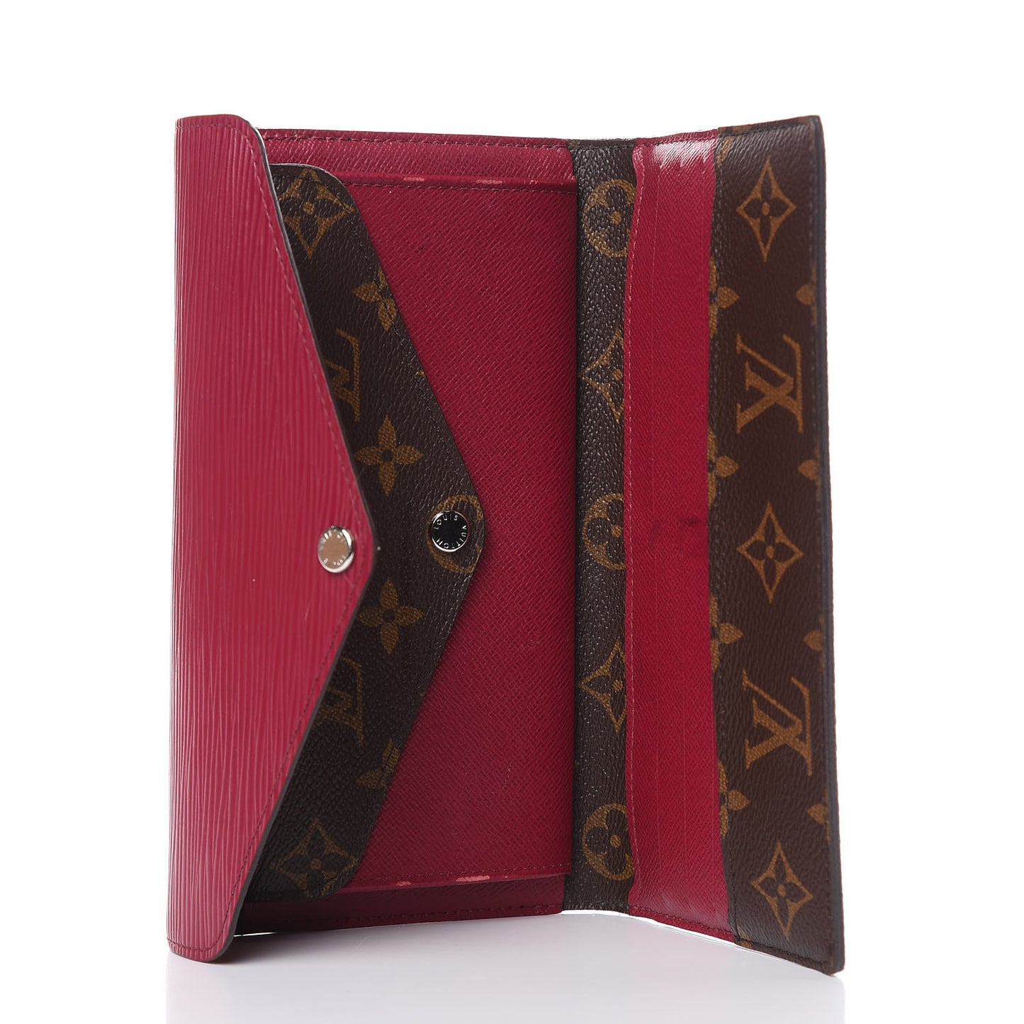 Monogram Epi Marie-Lou Long Wallet Fuchsia