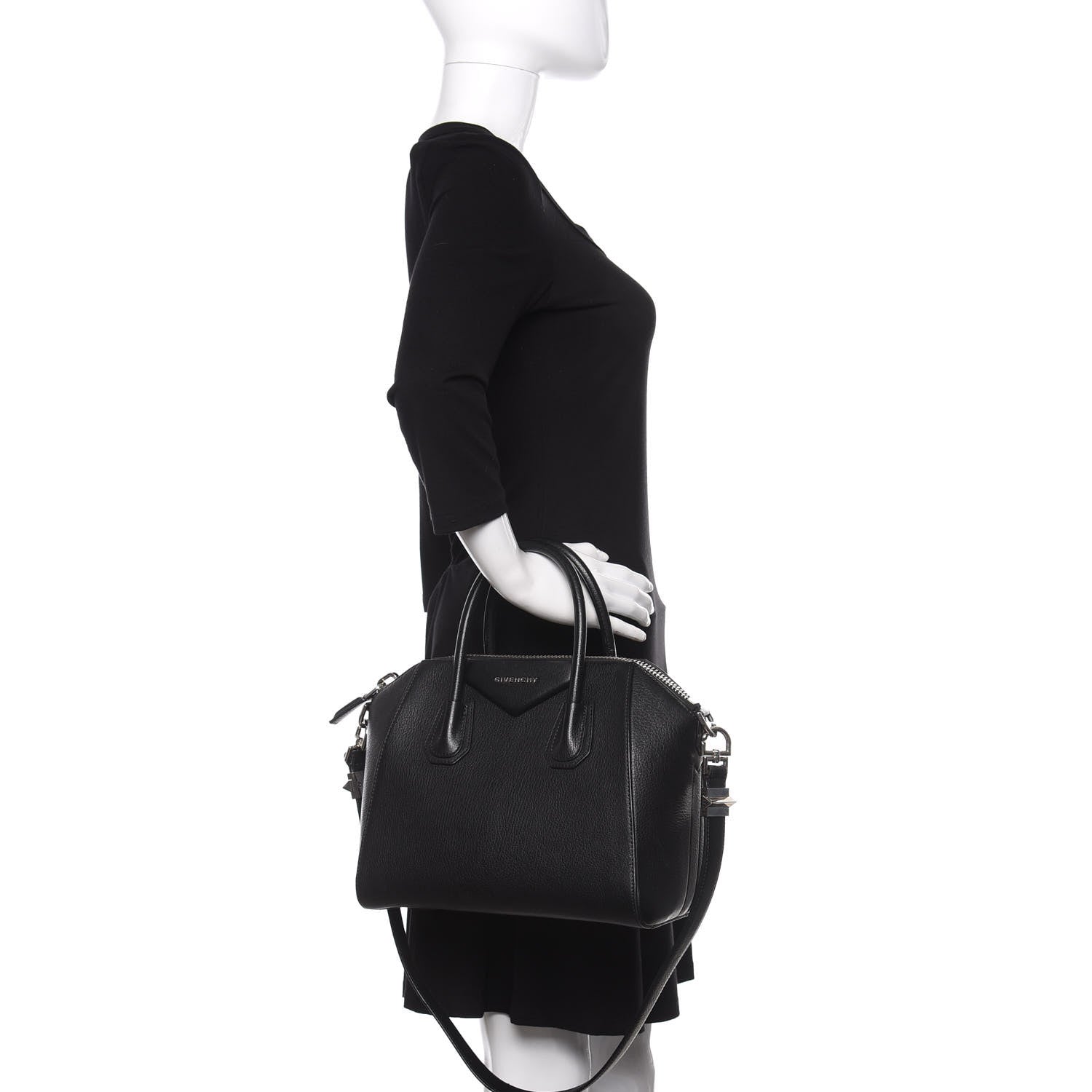 Givenchy Sugar Goatskin Small Antigona Black 3 of 16