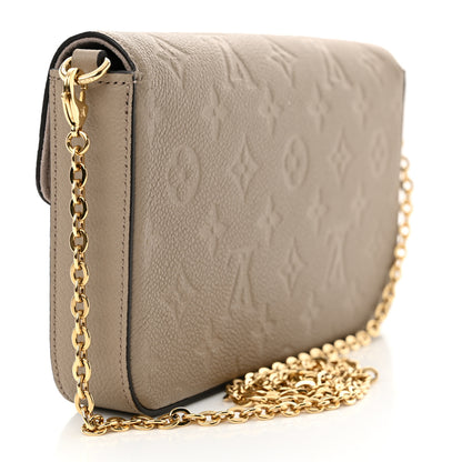 Louis Vuitton Empreinte Pochette Felicie Chain Wallet Tourterelle 4 of 11