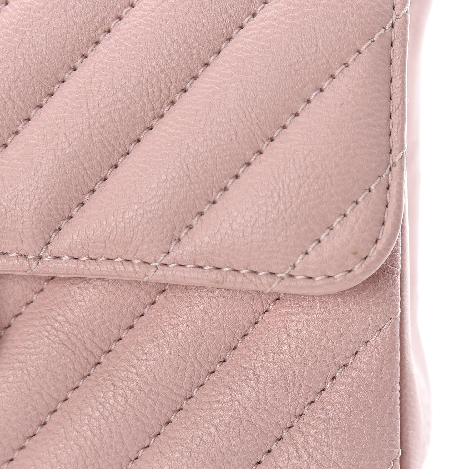 Chanel Calfskin Chevron Quilted Mini Rectangular Flap Light Pink 11 of 13