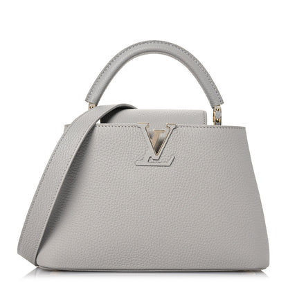 Louis Vuitton Taurillon Capucines BB Flint Grey 1 of 12
