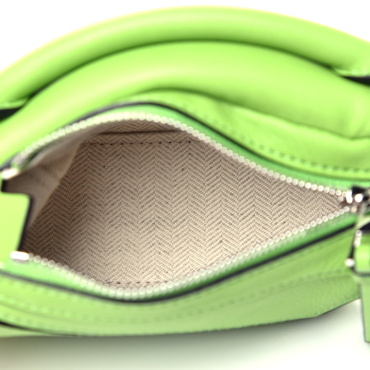 Calfskin Nano Puzzle Bag Apple Green