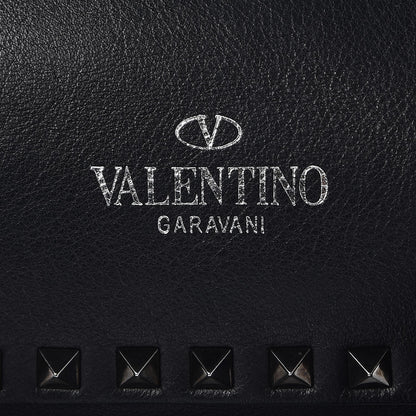 Valentino Garavani Calfskin Rockstud All Over Flip-Lock Messenger Bag Black 7 of 9