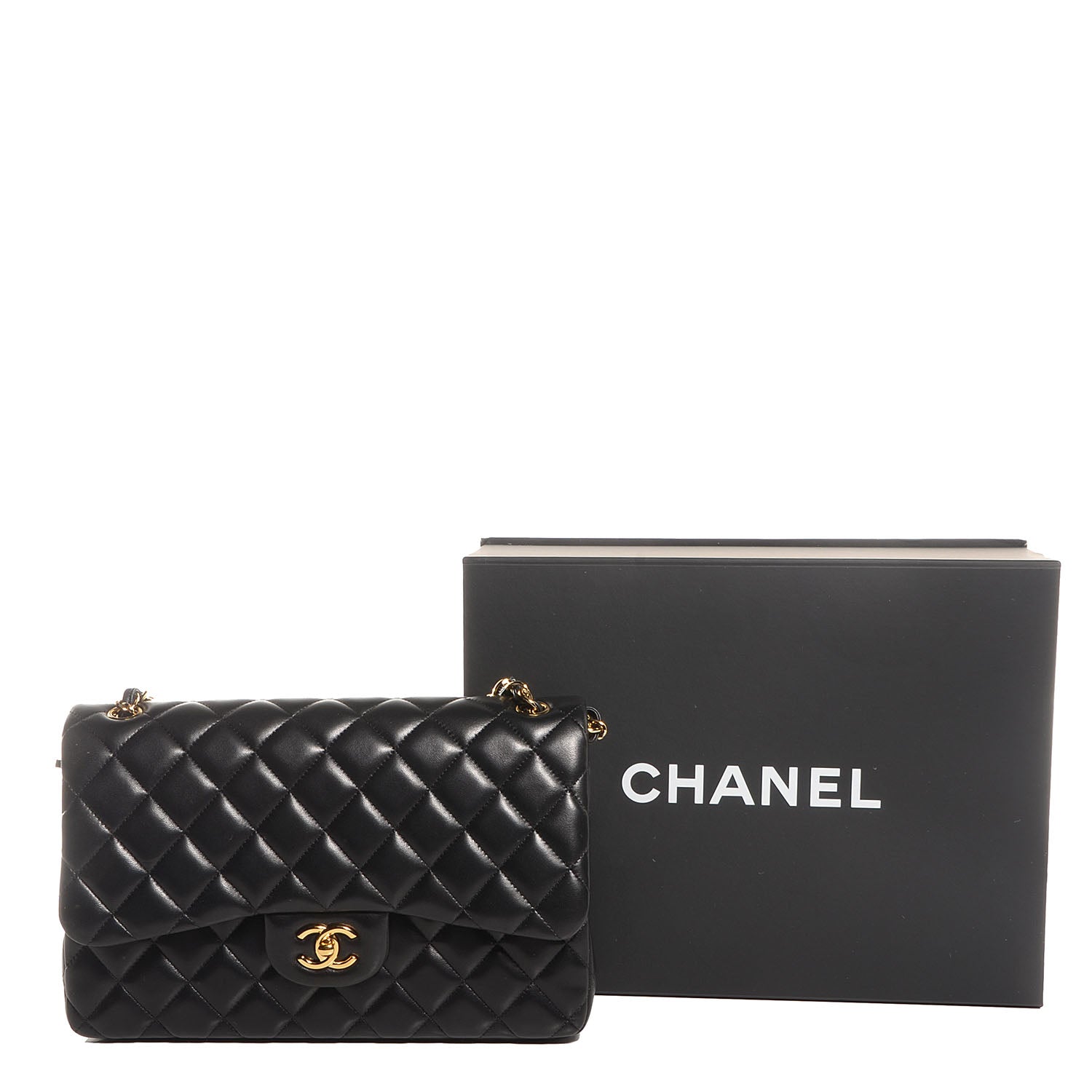 Chanel Lambskin Jumbo Double Flap Black 5 of 7