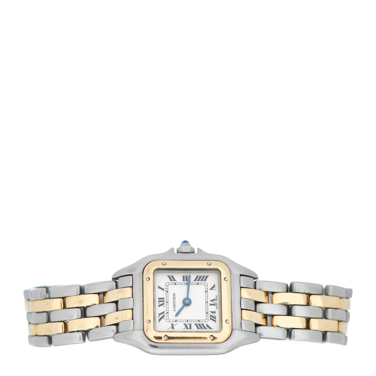 Stainless Steel 18K Yellow Gold 22mm Panthere Quartz Watch