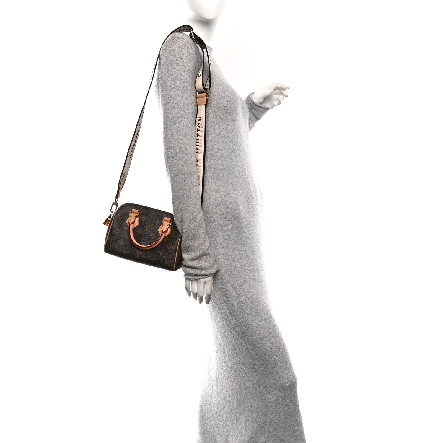 Louis Vuitton Monogram Speedy Bandouliere 20 Black 2 of 9