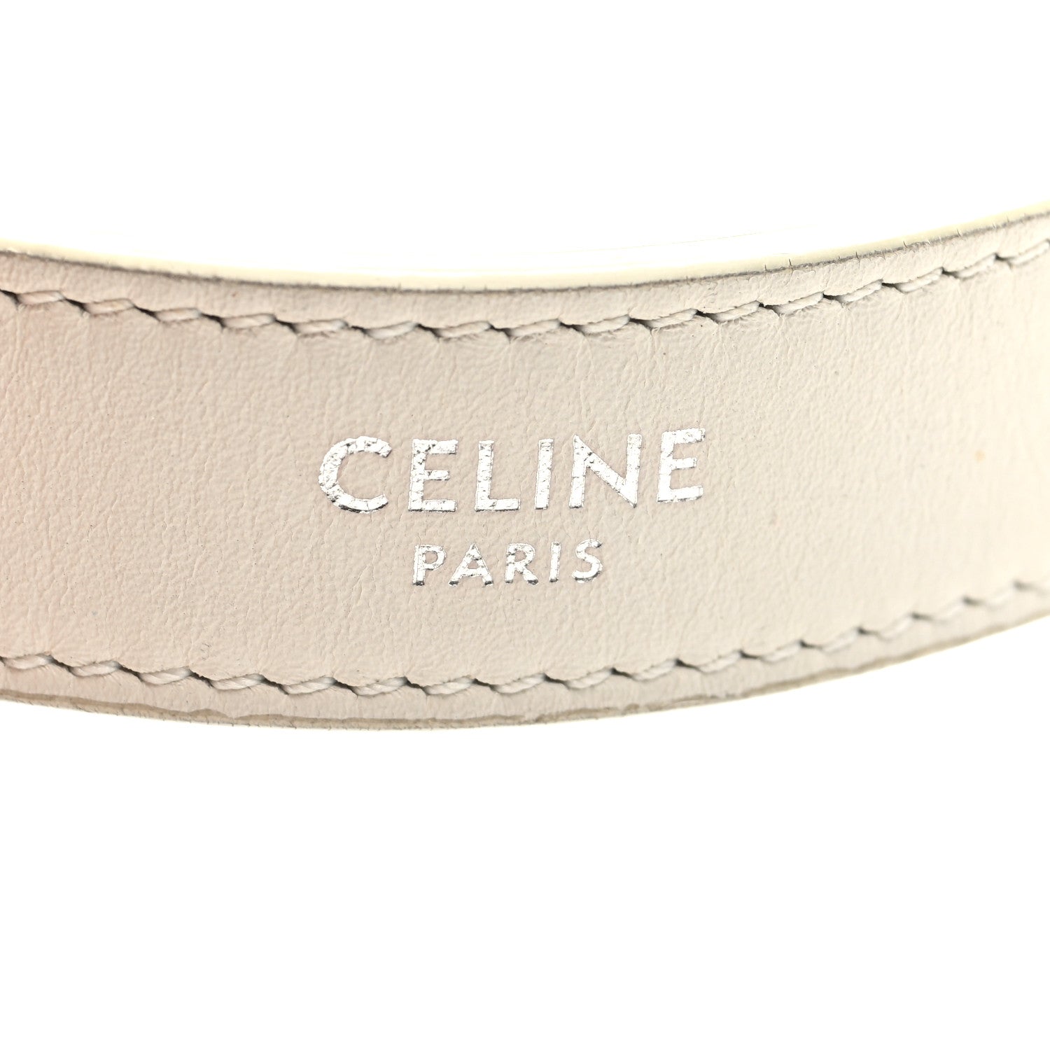 Celine Smooth Calfskin Ava Logo Shoulder Bag White 6 of 9