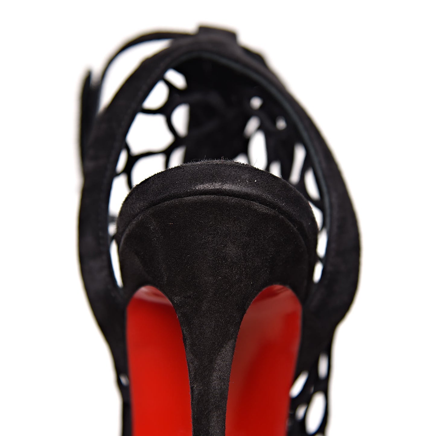 Veau Velours PVC Fishnet Zoom 100 Sandal 36 Black