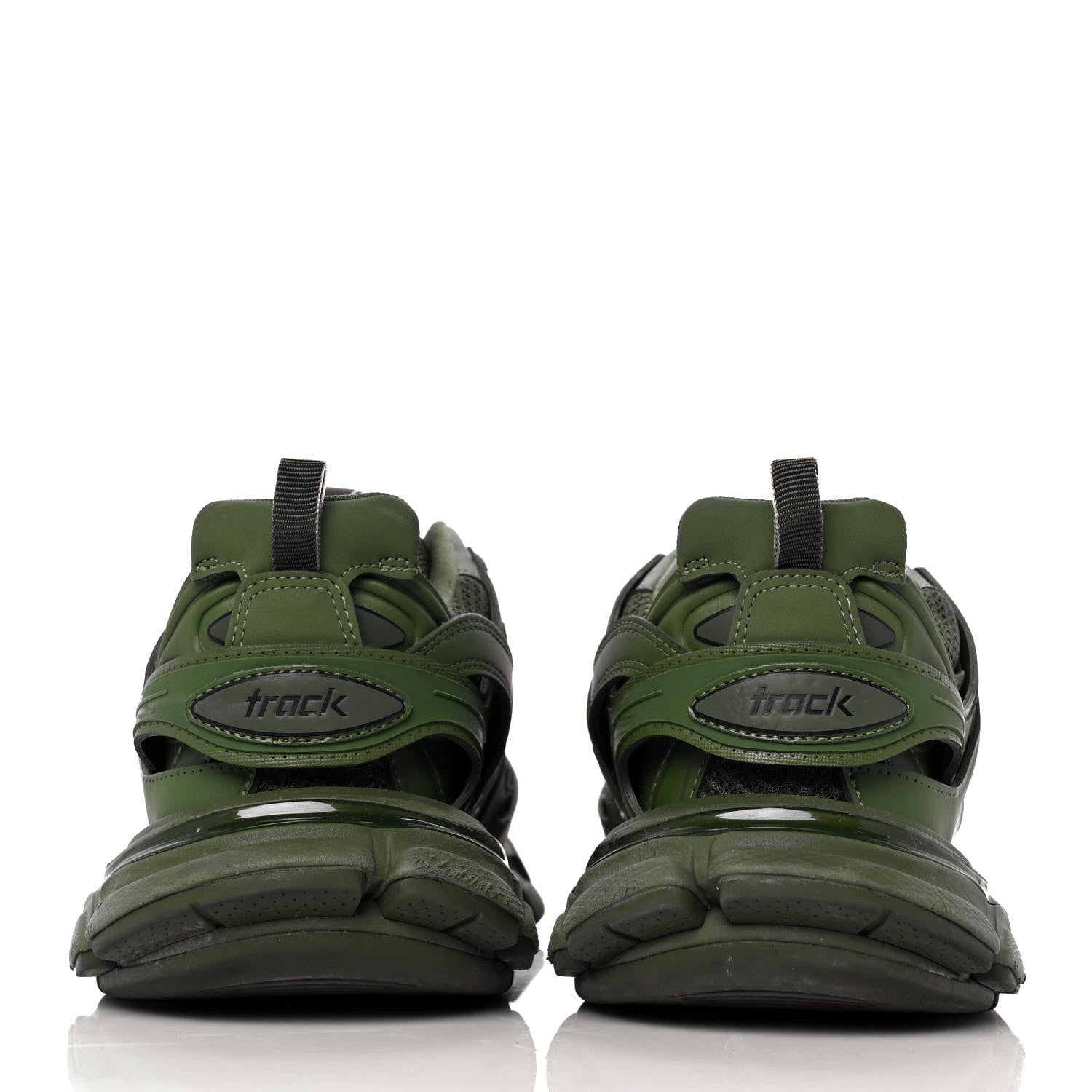 Balenciaga Mesh Nylon Mens Track Sneakers 42 Kaki Green 5 of 8