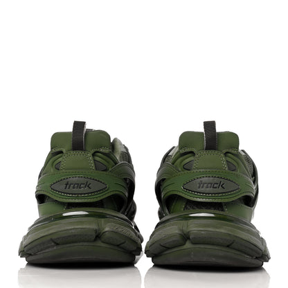 Balenciaga Mesh Nylon Mens Track Sneakers 42 Kaki Green 5 of 8