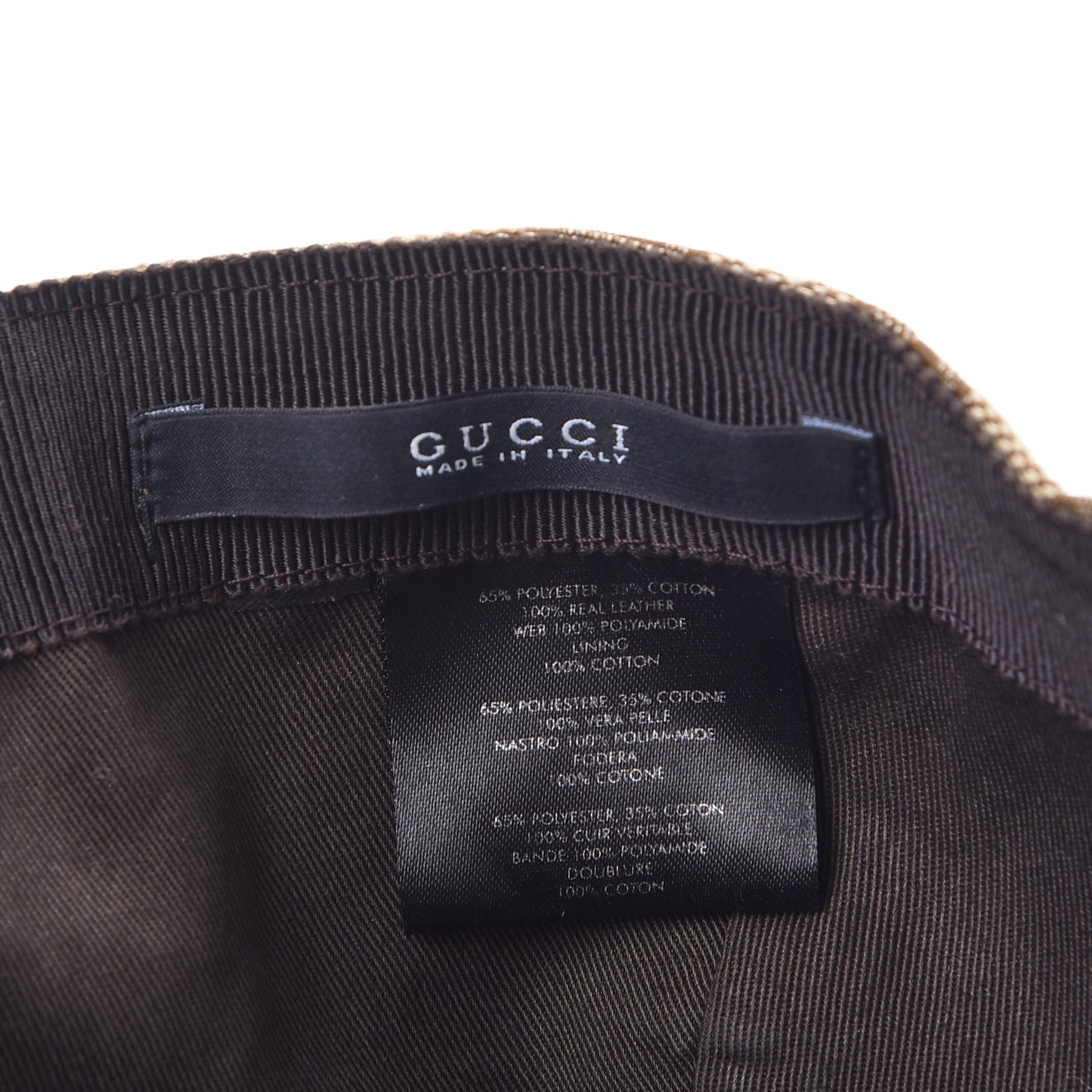 Monogram Web Baseball Hat M Beige