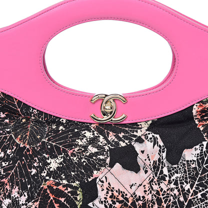 Chanel Patent Calfskin Canvas Printed Medium 31 Shopping Bag Pink 11 of 11