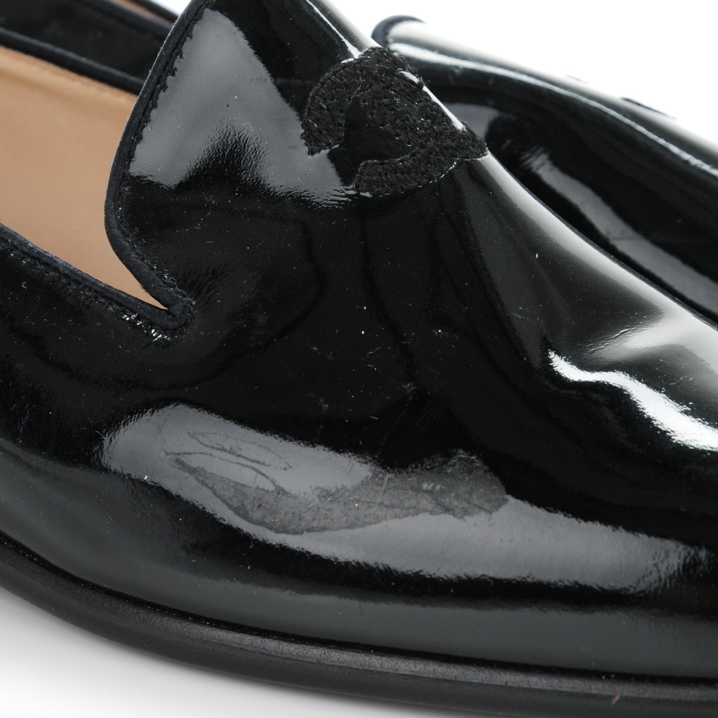 Patent CC Loafers 38.5 Black