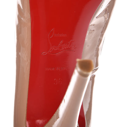 Christian Louboutin Patent Very Prive 120 Pumps 36 Nude 8 of 14