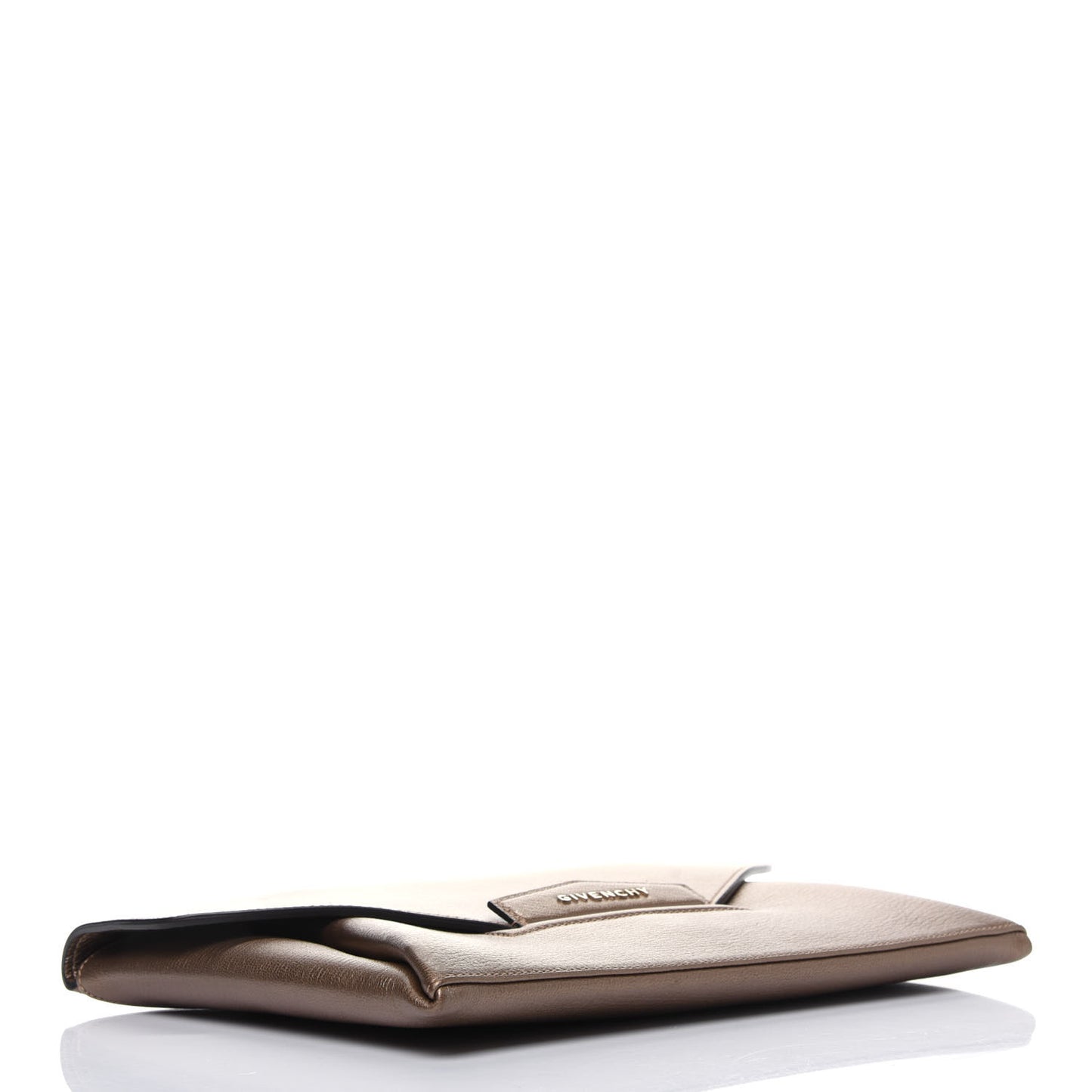 Sugar Goatskin Medium Antigona Envelope Clutch Old Gold