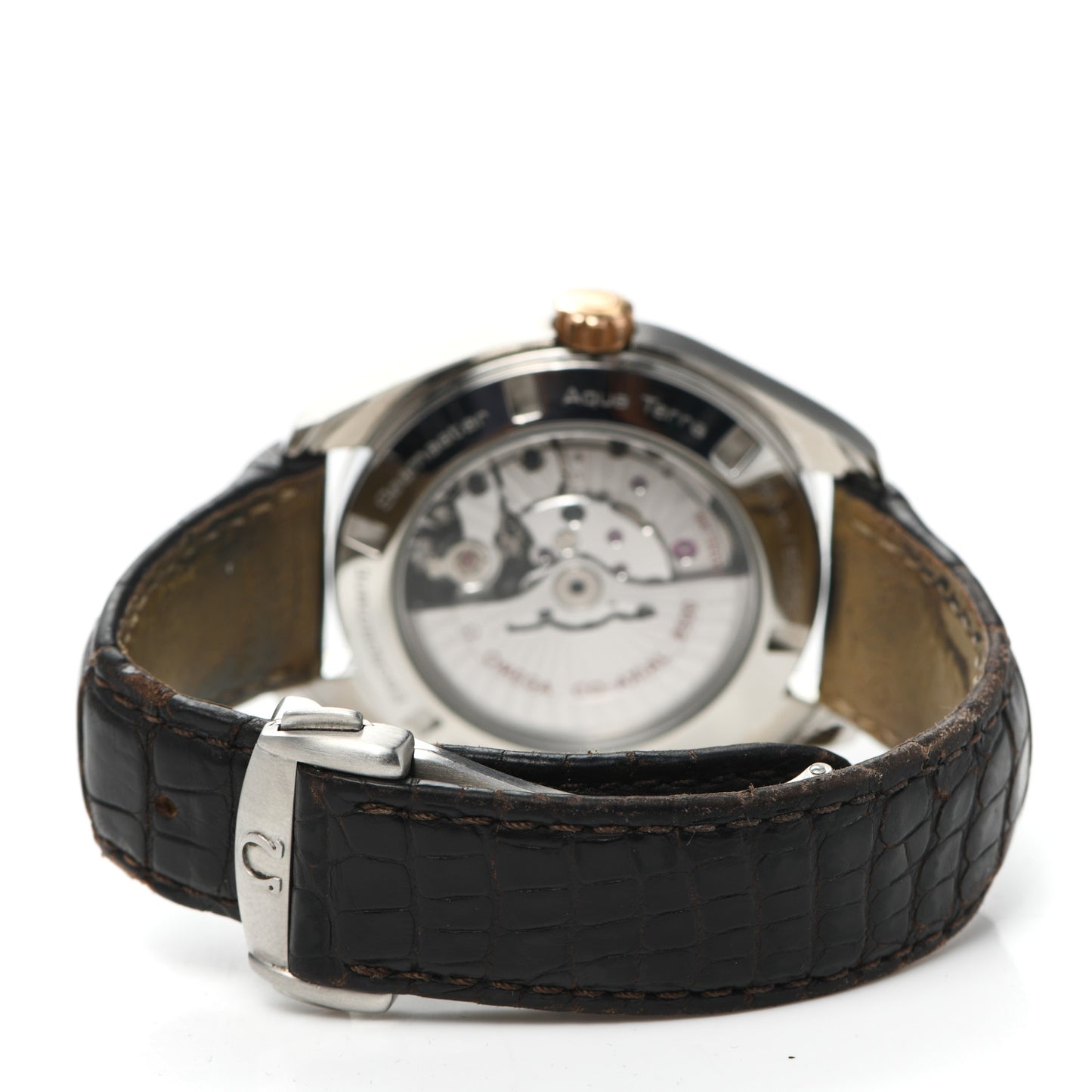 Stainless Steel 18K Red Gold Alligator 38mm Seamaster Aqua Terra 150M Automatic Watch Grey 231.23.39.21.06.001
