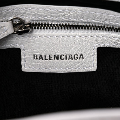 Balenciaga Agneau Arena Le Cagole Bucket Bag XS Optic White 7 of 10