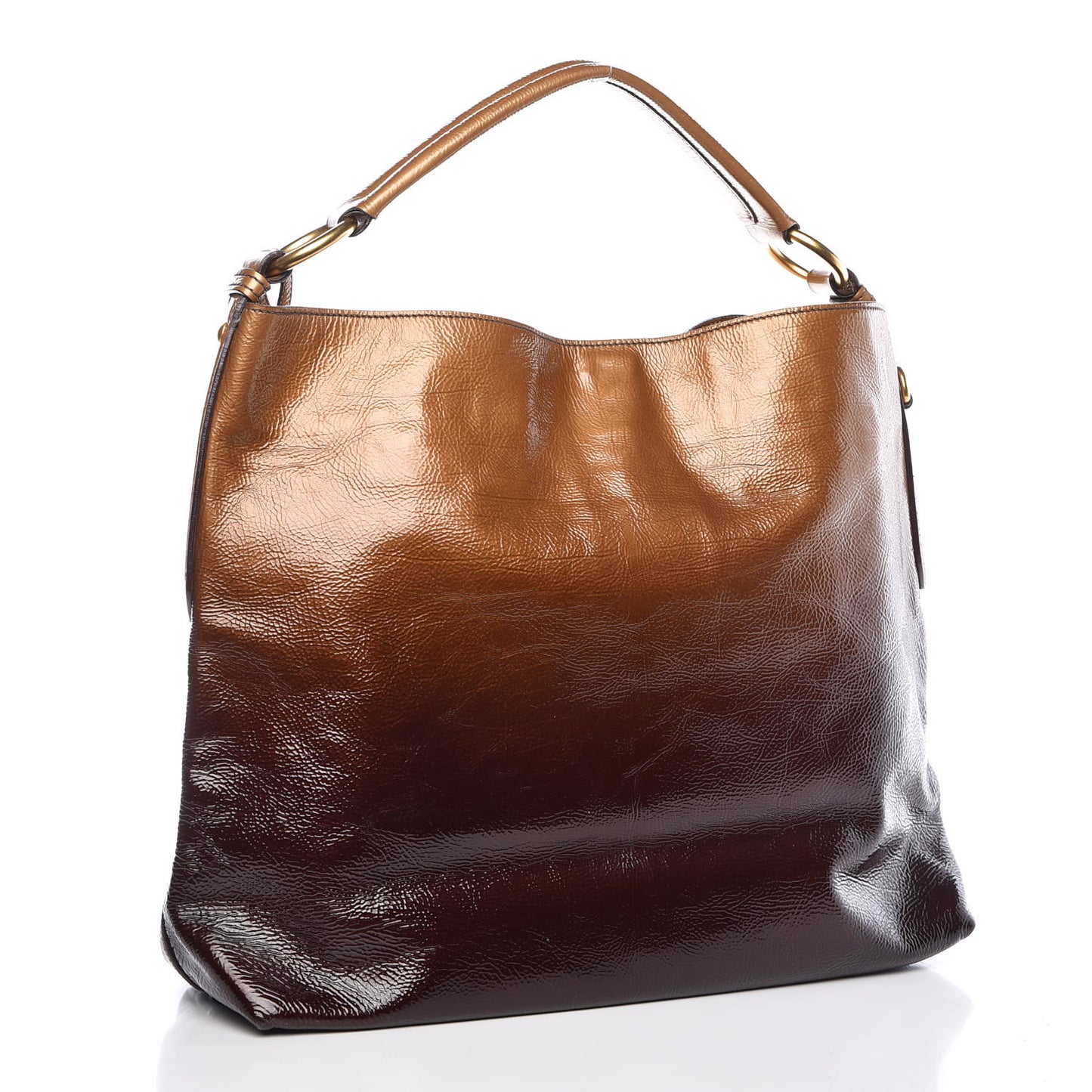 Vernice Sfumata Shoulder Bag Blond Mordore