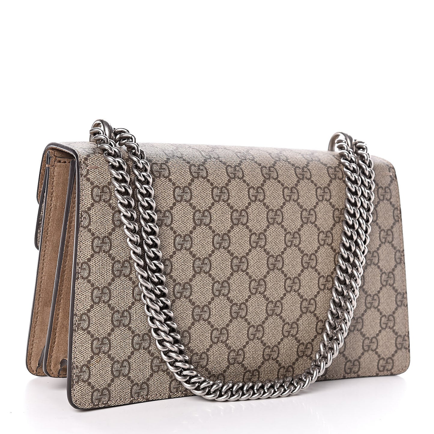 GG Supreme Monogram Small Dionysus Shoulder Bag Taupe