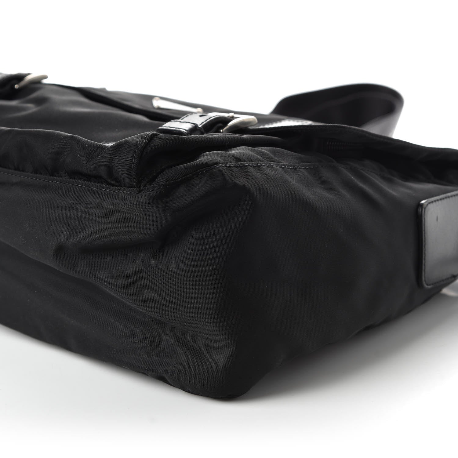 Prada Nylon Vela Messenger Bag Black 7 of 10